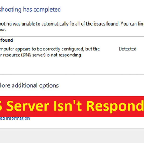 DNS Server Not Responding