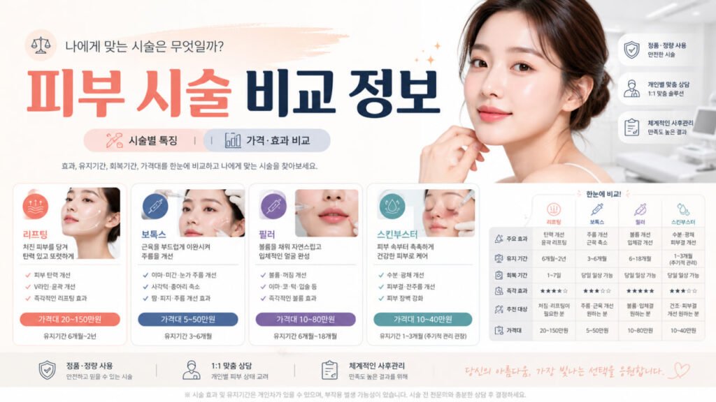 피부과 시술 비용
